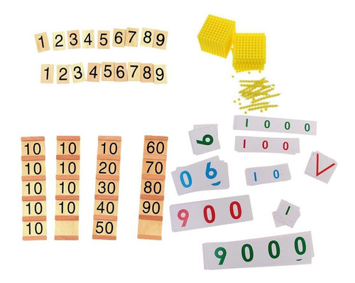 De Banco Montessori Tablero De Número Cuenta Matemática