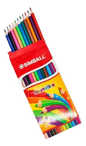 Lapices De Color Simball Innovation X12 Colores 