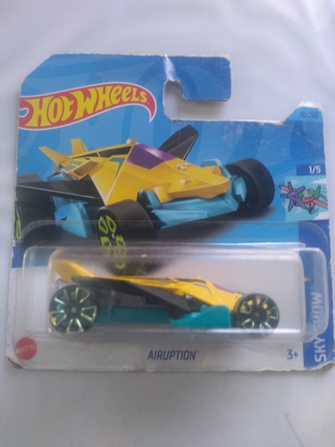 Carrito A Escala De Hot Wheels Airuption Amarillo Sky Show