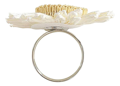 6 Anillo De Servilleta De Girasol, Hebilla De