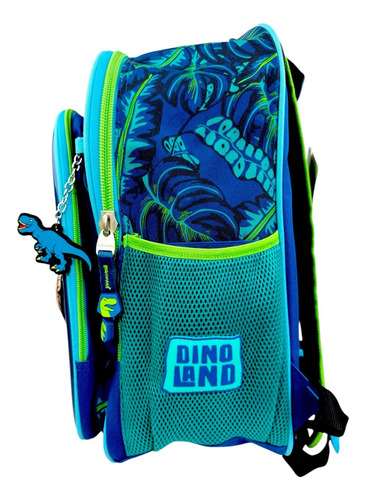 Mochila Dinosaurios Jurassic T-rex Chenson Original Uso Rudo Azul Dinosaurios
