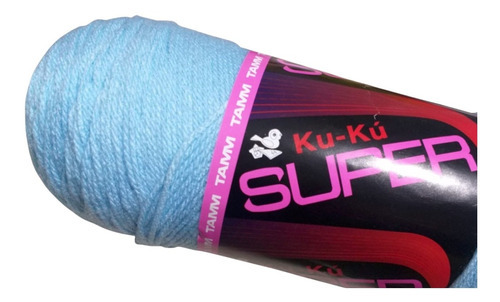 Estambre Ku-ku Super Tubo De 200 Gramos Color Cielo