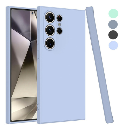 Funda Protectora De Silicona Líquida A Prueba De Golpes Para Samsung Galaxy S23 Ultra S23fe Plus