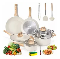 Comprar Bateria De Cocina Juego De Sartenes Antiadherentes 14 Piezas