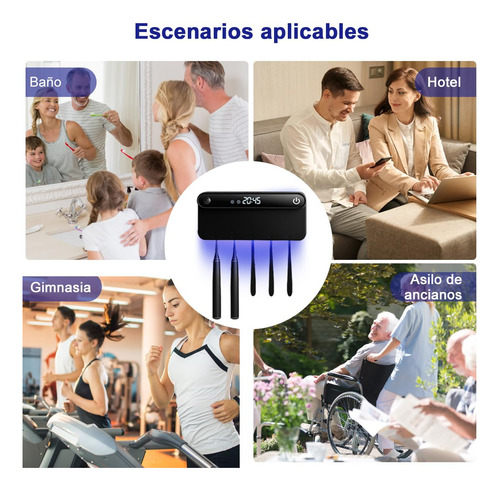 Portacepillos De Dientes Con Esterilizador Luz Uv, Soporte