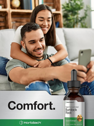 Suplemento Horbäach: Tintura De Raíz De Bardana 60 Ml Sin Sabor