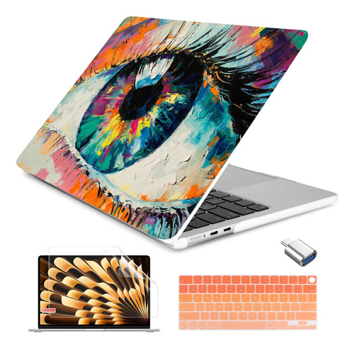 Funda Batianda Para Macbook Air 13 M2 + C/teclado Eye