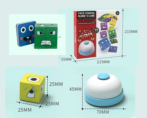 Juego Mesa Emojis Smiling Face Cubos Trendy