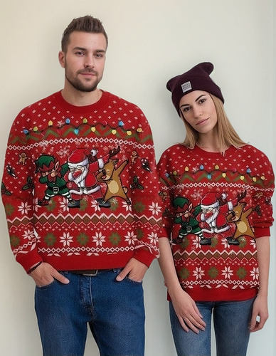 2023 Sueter Navideño Ugly Sweater Navidad Pareja 1pcs