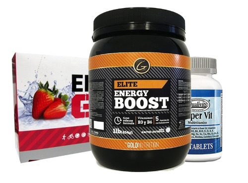 Pack Energia - No Booster, Enargy Gel Y Super Vit - Envios!