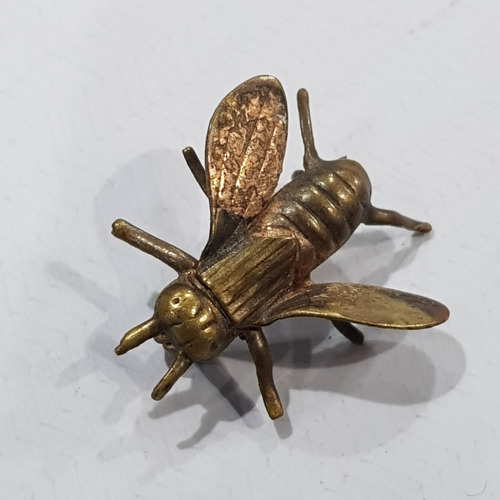 Imagen 5 de 5 de Antiguo Pin Abeja Broche Bronce 1920 Mag 59846
