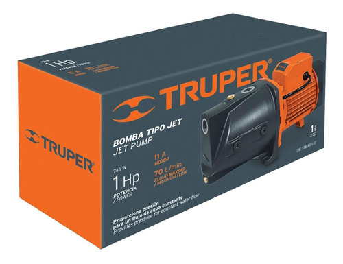 Imagen 2 de 4 de Bomba Agua Tipo Jet 1 Hp Truper 12408