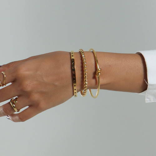 Tarla - Brazalete De Estrellas Acero Inoxidable Waterproof