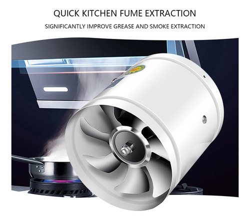 R0x Extractor De Aire De 4/6/7 Pulgadas, Conducto De
