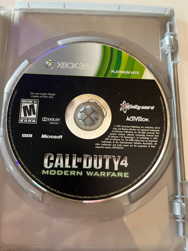 Call Of Duty 4 Modern Warfare - Xbox 360 - Original (Recondicionado)