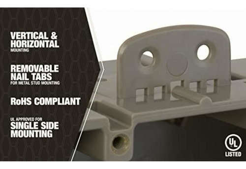 Southwire Msbmmt3g Caja De Dispositivos De Montaje Múltiple