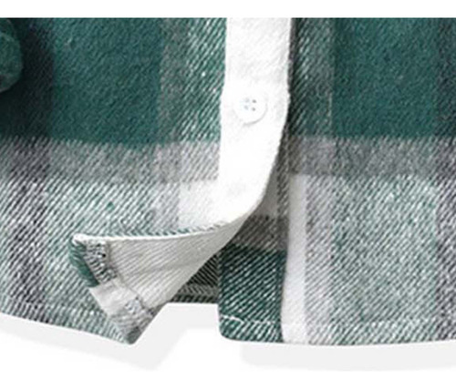 Chaqueta De Franela Para Niños Y Niñas, Camisa A Cuadros, Ma