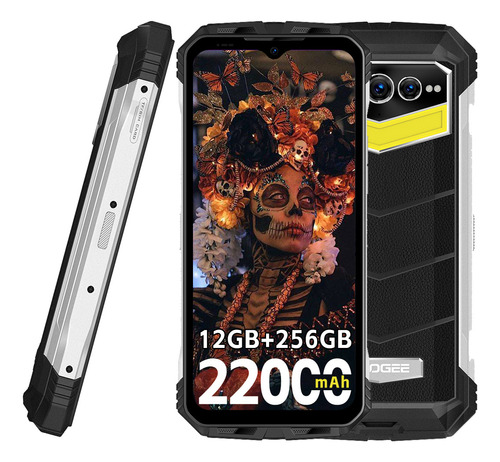 Doogee S100 Pro Rugged Smartphone Dual Sim 12gb + 256gb 22000mah Celular 4g Teléfono Móvil Silver