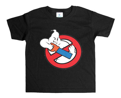 Remera Negra Niños Cazafantasmas R55