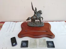 Comprar Antigua Escribania ? Tinteros Petit Bronce Gral Belgrano