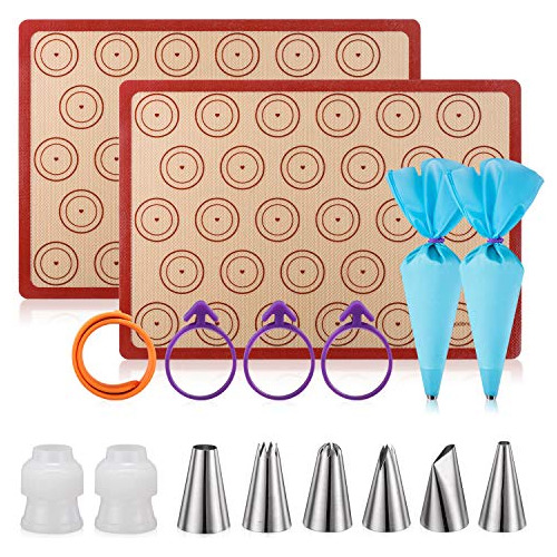 Juego De Alfombrillas De Silicona Hornear Macaron (jueg...