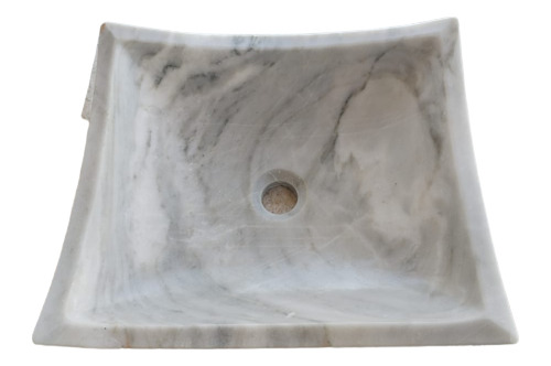Lavabo Ovalin Cuadrado Mármol Blanco Bego Medidas 40 X 40