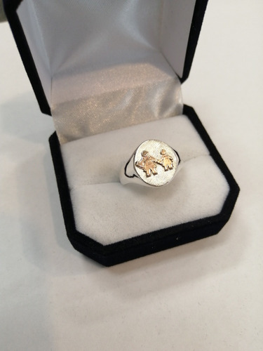 Anillo Educacion Pre-escolar Educacion Inicial Plata Y Oro
