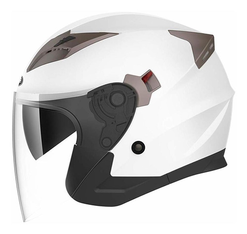 Casco De Cara Abierta Para Motocicleta Aprobado Por El Dot -