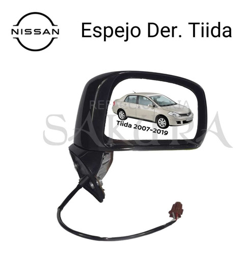 Espejo Retrovisor Electrico Der. Tiida Sedan 2010