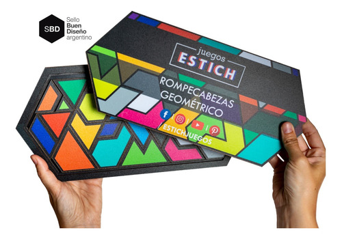 Rompecabezas Geométrico Tangram Juego De Ingenio Madera