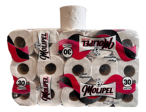 Papel Higienico Molipel 80 Metros X 30 Rollos Blanco