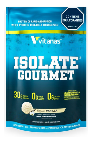 Isolate Gourmet Organic Vainilla X 5 Libras