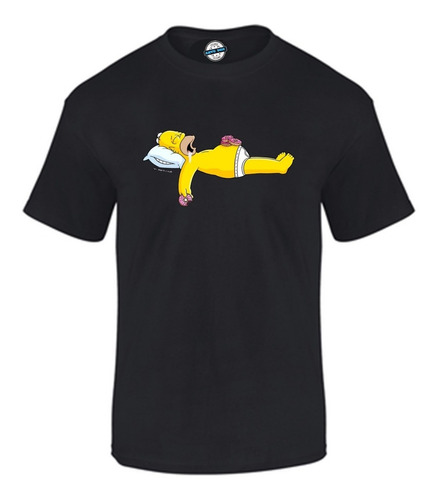 Camiseta Homero Hombre 100%algodon