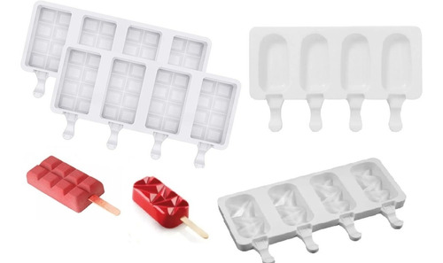 Moldes De Silicon Variados Modelos Para Paletas Pack De 2und