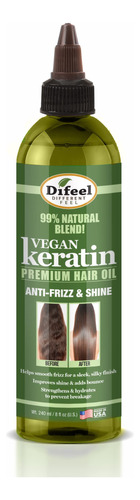 Difeel Aceite Para El Cabello De Queratina Vegana Premium, A