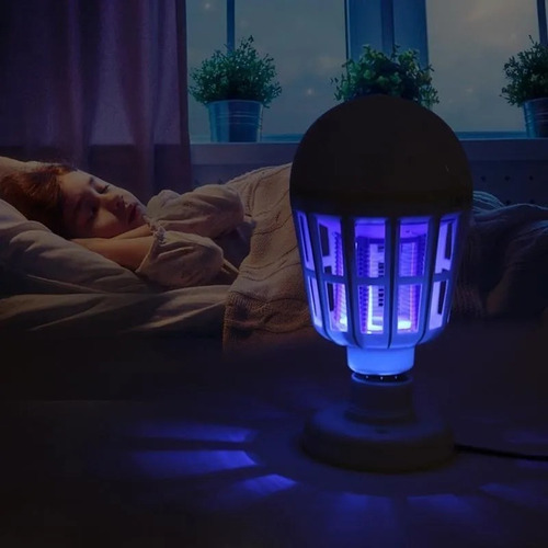 Ampolleta Led 2 En 1 Mata Mosquito Moscas Polillas Zancudos