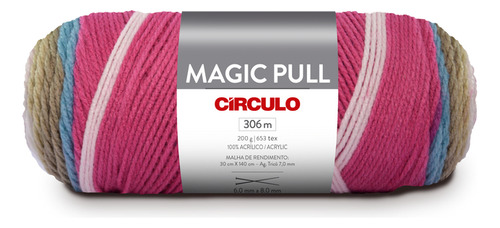 Lã Magic Pull Circulo - 1 Unidade Cor 9578 Algodao Doce