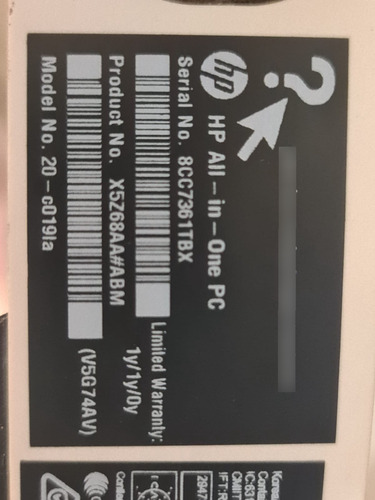 Refacciones Para Hp All In One C019la (Usado)
