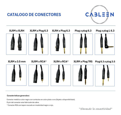 Cable Audio Profesional 3m Xlr Macho A Plug 3.5 Mm Cableen