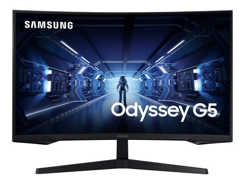 Monitor Gamer Curvo 144hz Samsung Odyssey G5 32  Wqhd Lcd Bk