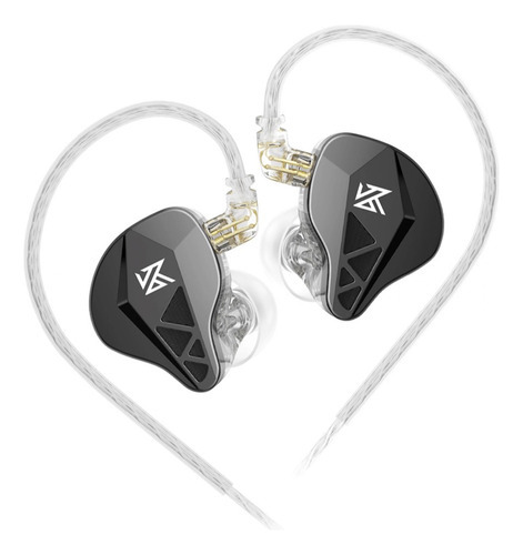 Audífonos Kz Edxs Monitor In-ear Hifi Última Generación Color Negro Sin micrófono