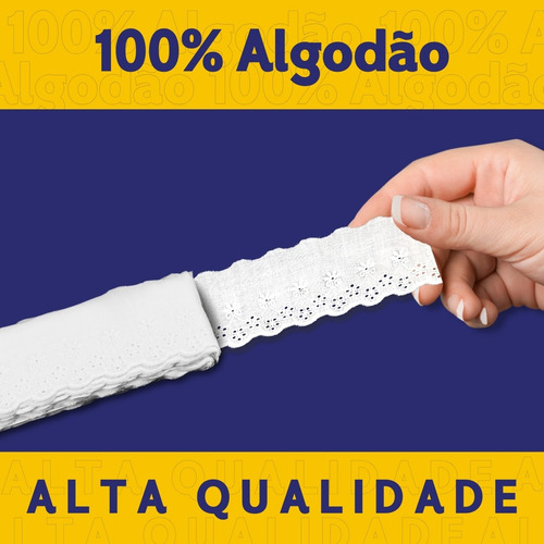 Bordado Ref. Cal-21 65 Mm Algodão
