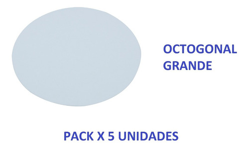 Pack X5 Tapa Ciega Autohadesiva P/caja Octogonal Grande 