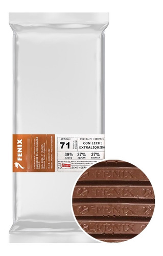 Chocolate Cobertura Fénix Leche Fluido 71 1 Kg - Ciudad Co