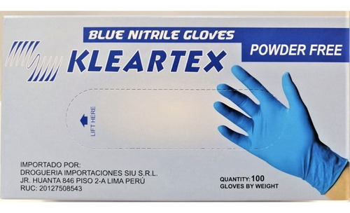 Guantes De Nitrilo Celeste - Kleartex
