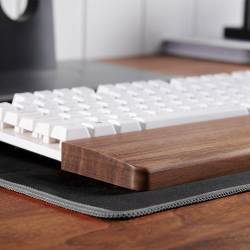 Teclado De Madeira Descanso De Pulso Fácil Comprimento