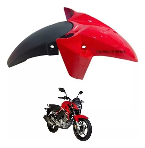 Salpicadera Delantera Honda Rojo/negro Twister 250