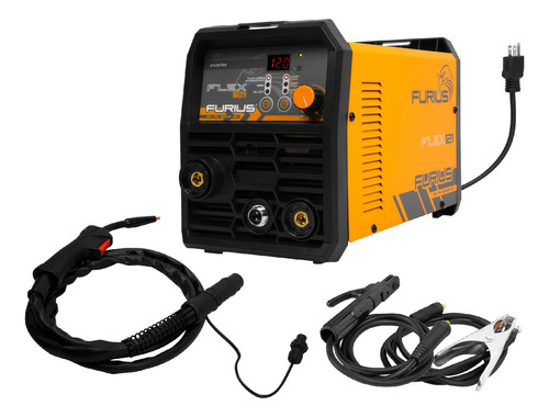 Soldador Inversor Microalambre Furius Flex 121 110v Elec Tig Color Amarillo Frecuencia 50