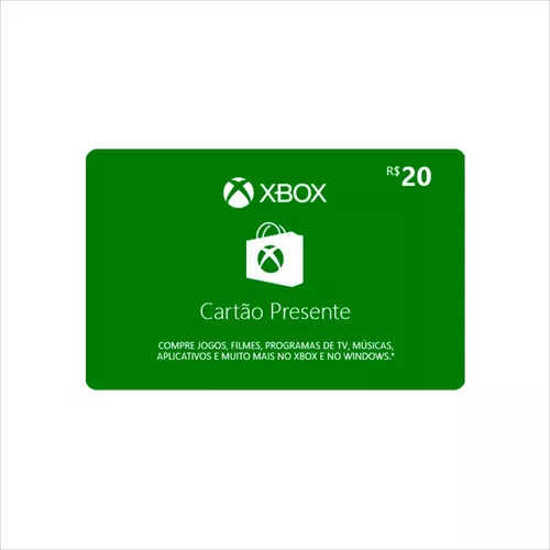 Cartão-presente - Microsoft Store Brazil