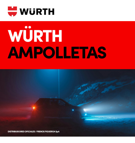 Ampolleta Wurth H7 12v 55w - P40 (blanco Cálido)